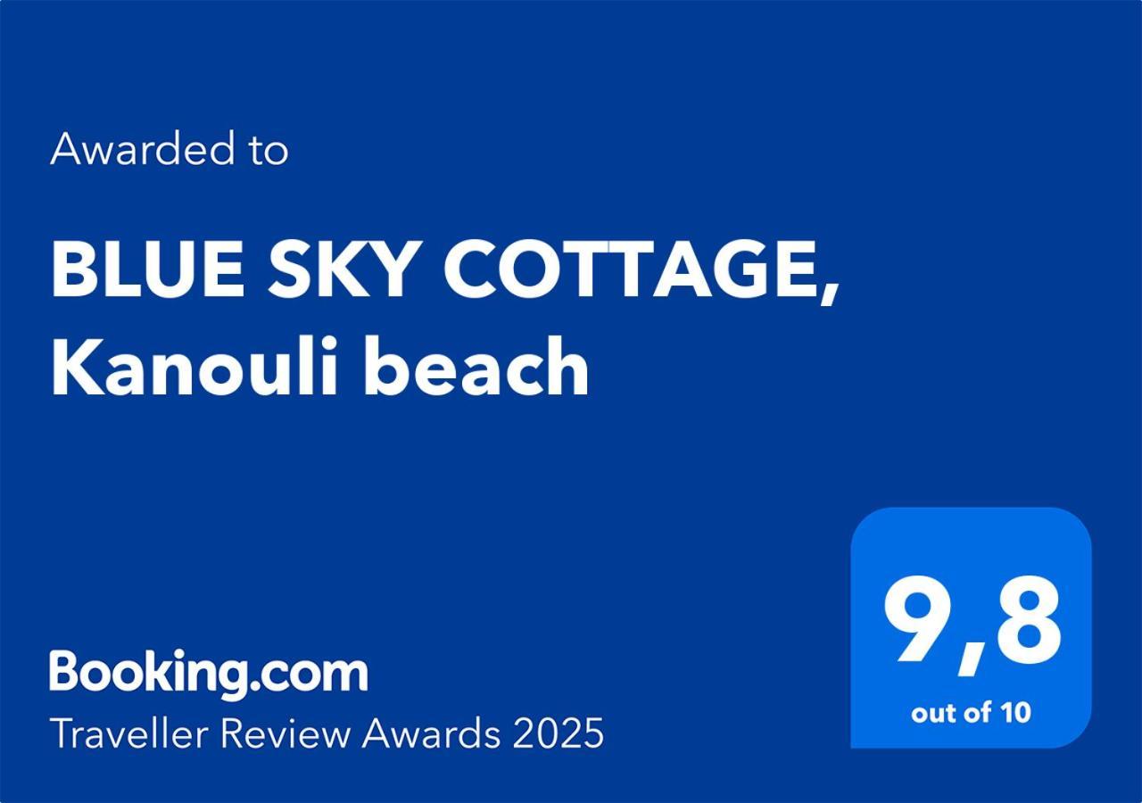 Blue Sky Cottage, Kanouli Beach Halikounas Dış mekan fotoğraf